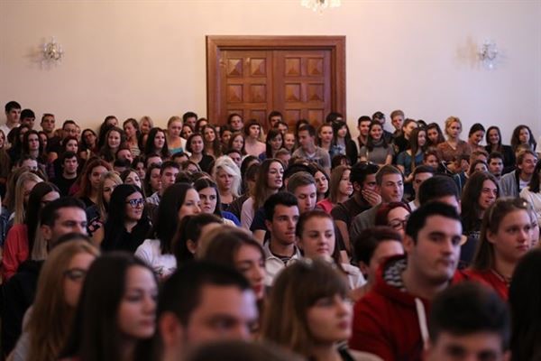 Susret Rektora Sveučilišta u Zadru i studenata prve godine preddiplomskih studija